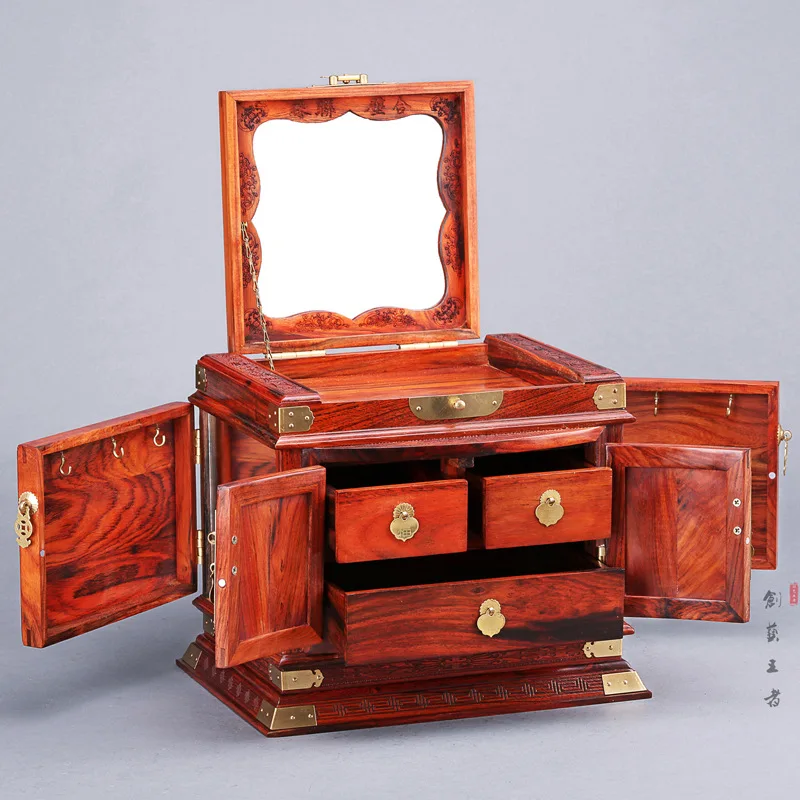 Шкатулка для драгоценностей из розового дерева шкатулка ювелирных изделий