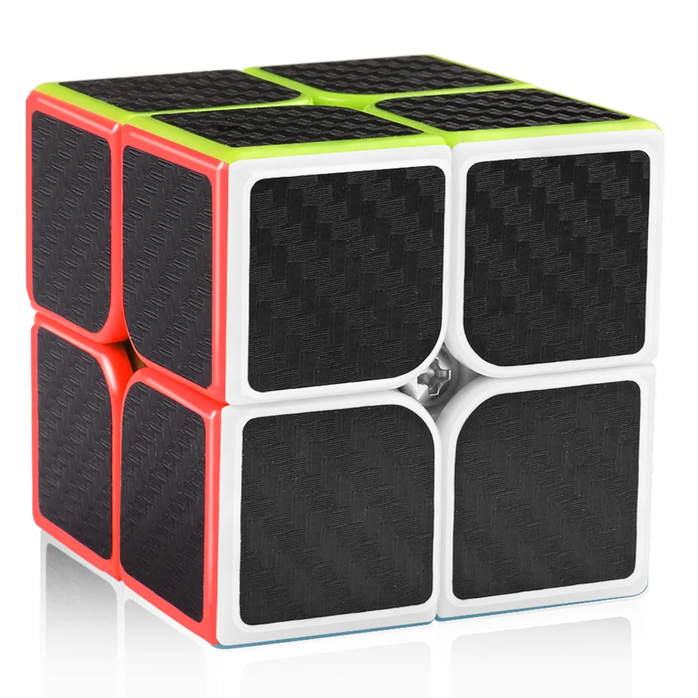 D-FantiX 2x2x2 скоростной куб из углеродного волокна мини волшебный головоломка