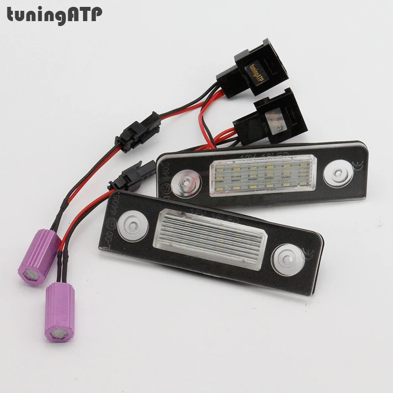 

18-SMD LED Number License Plate Light Module for SKODA Octavia Mk2 1Z A5 Facelift / Roomster 5J SUPER BRIGHT WHITE