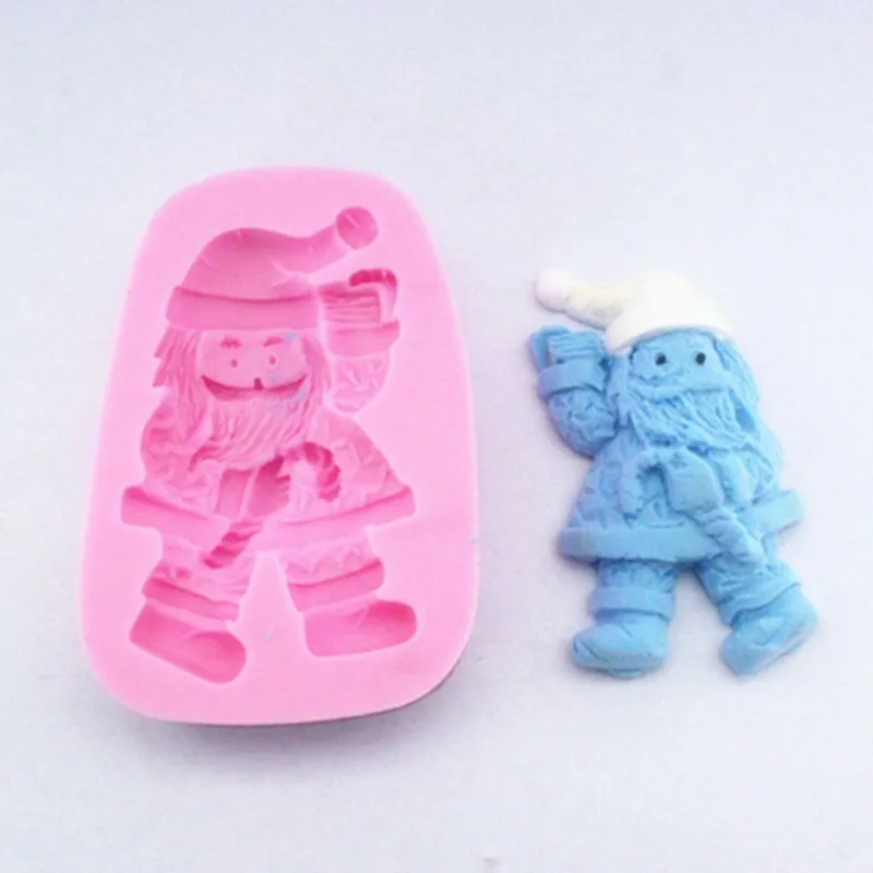 Силиконовая форма Санта Клаус для выпечки украшение торта 3D формы сделай сам