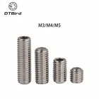 20 или 50 шт. M3M4M5 304 вогнутый конец из нержавеющей стали затягивающий винт без головы с шестью углами внутри Шестигранная розетка набор личинок DIN916