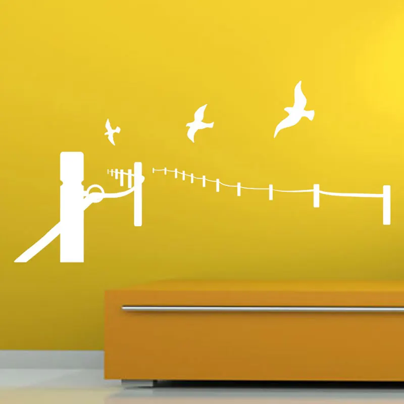 Резные 3D Забор мир голубь настенные наклейки охрана окружающей среды виниловые