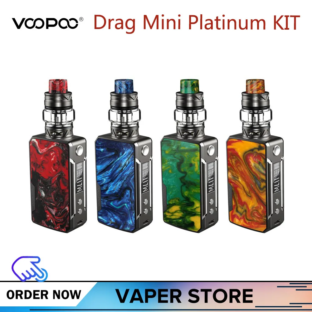 Оригинальный набор VOOPOO Drag Mini Platinum Box Vape Kit 5 мл Uforce T2 Tank P2 N1 сменная катушка