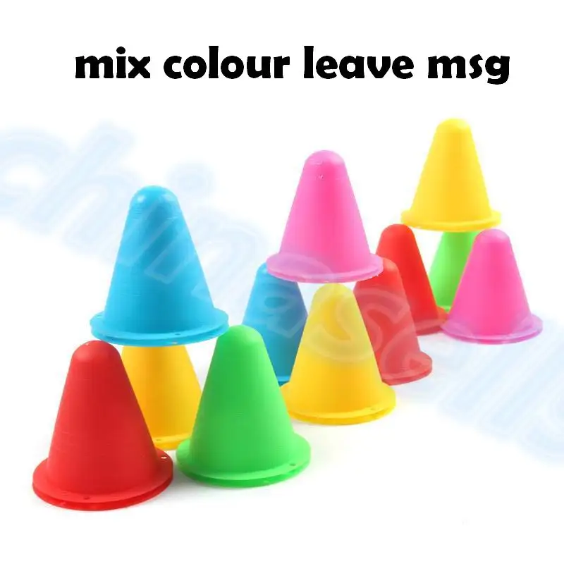 mix colour leave msg 20 см 10 шт. футбольные космические маркеры конусы для регби скоростной тренировочный диск конусная пластина для спорта на открытом воздухе футбольный кросс оборудование для тренировки скорости - Цвет: mix colour leave msg