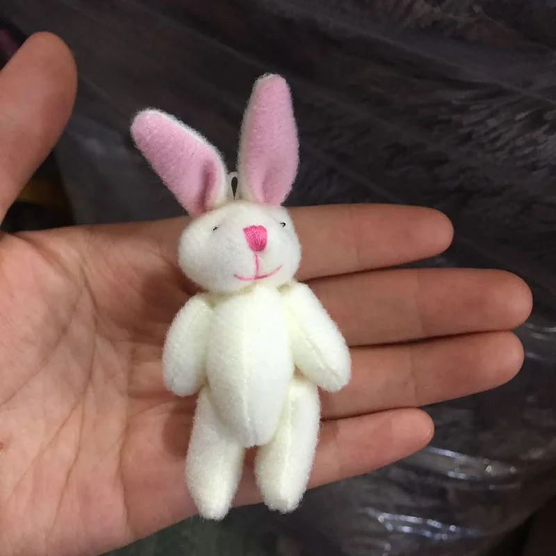 10 шт Мини кролик плюшевые игрушки белый соединенный DIY Аксессуары куклы 5 см 7 |