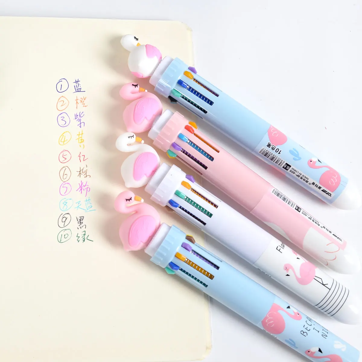 1 шт. японские канцелярские товары разноцветная шариковая ручка 10 в милые