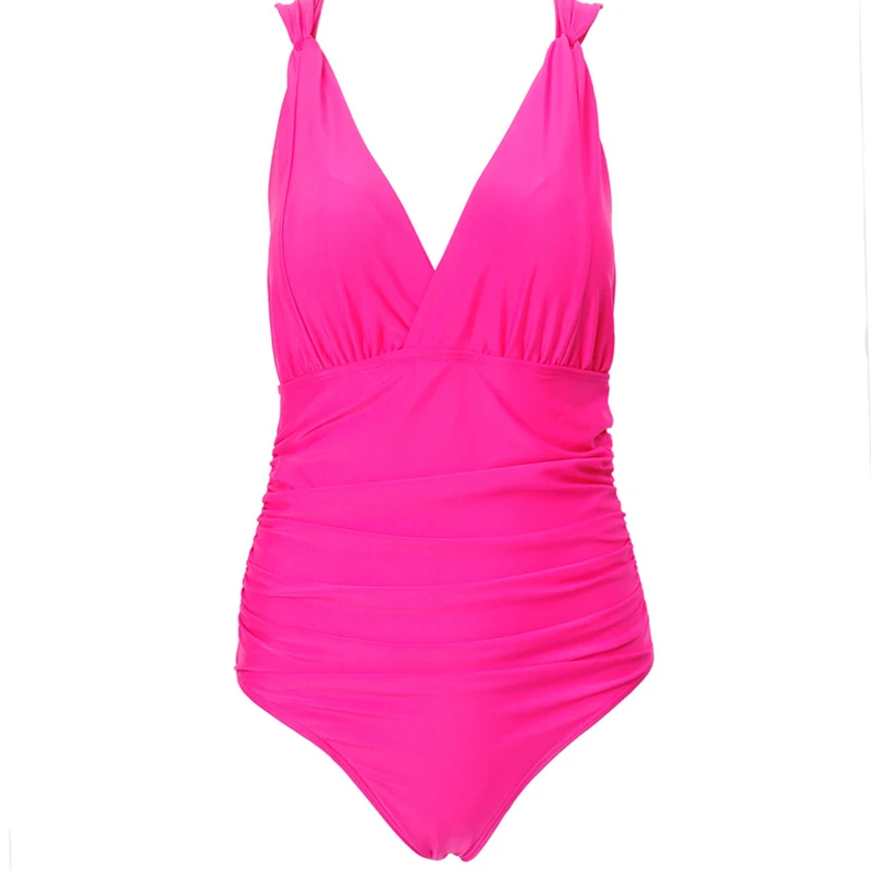 Новинка 2019 сексуальный цельный купальник большого размера со складками 4 вида