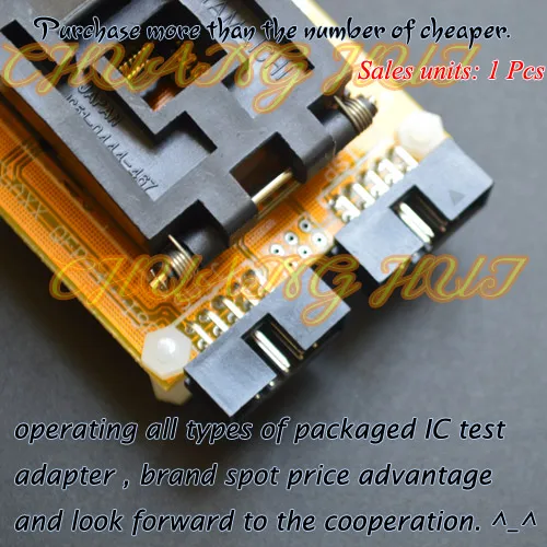 ИС-тестер TQFP44 QFP44 тестовый сокет для AVR ISP/JTAG mega16 mega32 mega164 адаптер | Компьютеры и