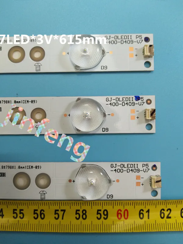 30 шт./лот 100% новый 614 мм * 18 7 светодиодов Подсветка полоски для 32PHF5755/T3 TPT315B5 ТВ