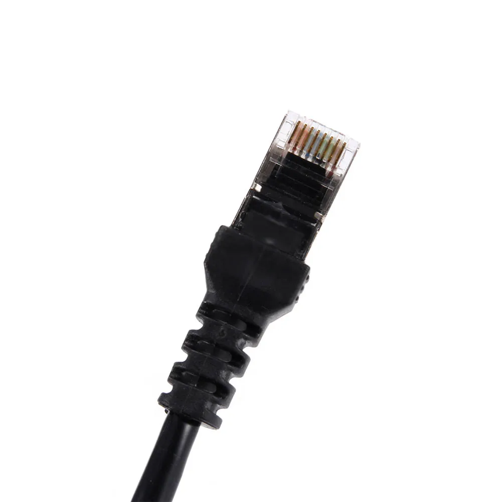 RJ45 Y сплиттер адаптер Ethernet кабель от 1 до 2 портов Штекерный разъем Кабели JR