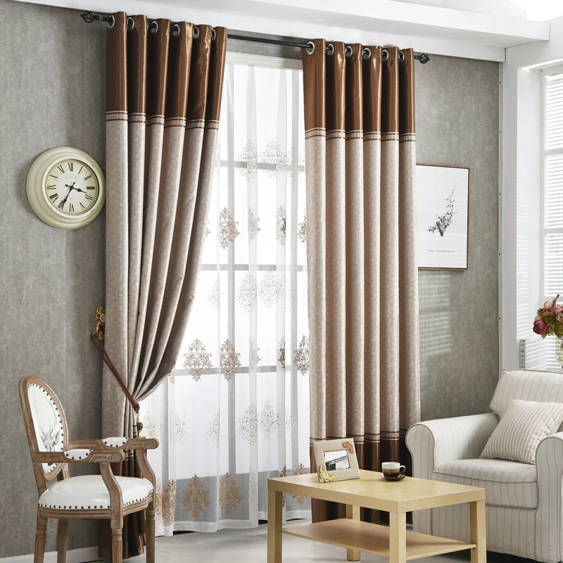 Современные роскошные занавески для гостиной [byetee] полосатые двери кухни