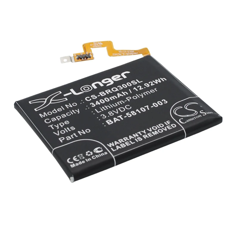 Аккумулятор Cameron Sino 3400mah для BLACKBERRY Passport 4G Q30 SQW100 1 3 Windermere bat 58107 003|Аккумуляторы
