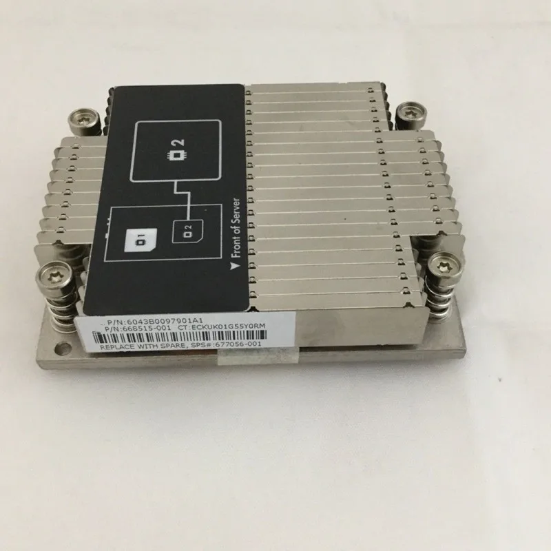 Кулер для процессора 677056 001 DL160 GEN8 G8 серверный радиатор 668515 сервера CPU 2 001|Кулеры и