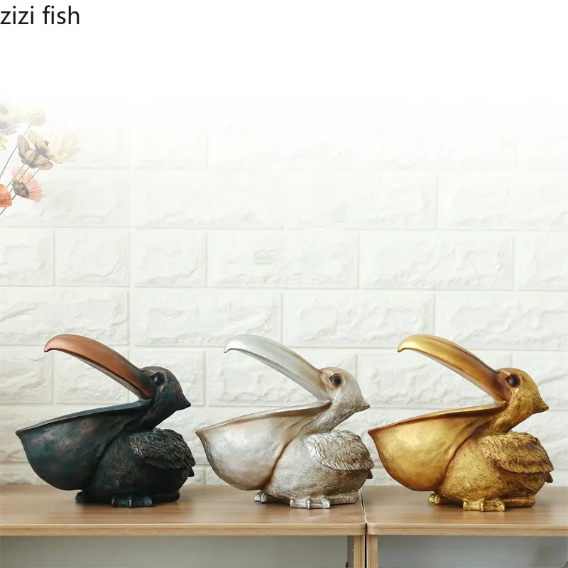 Creative Animal Modeling Resin Adornment Home Desktop Office Decoration Small Ornaments Storage | Дом и сад