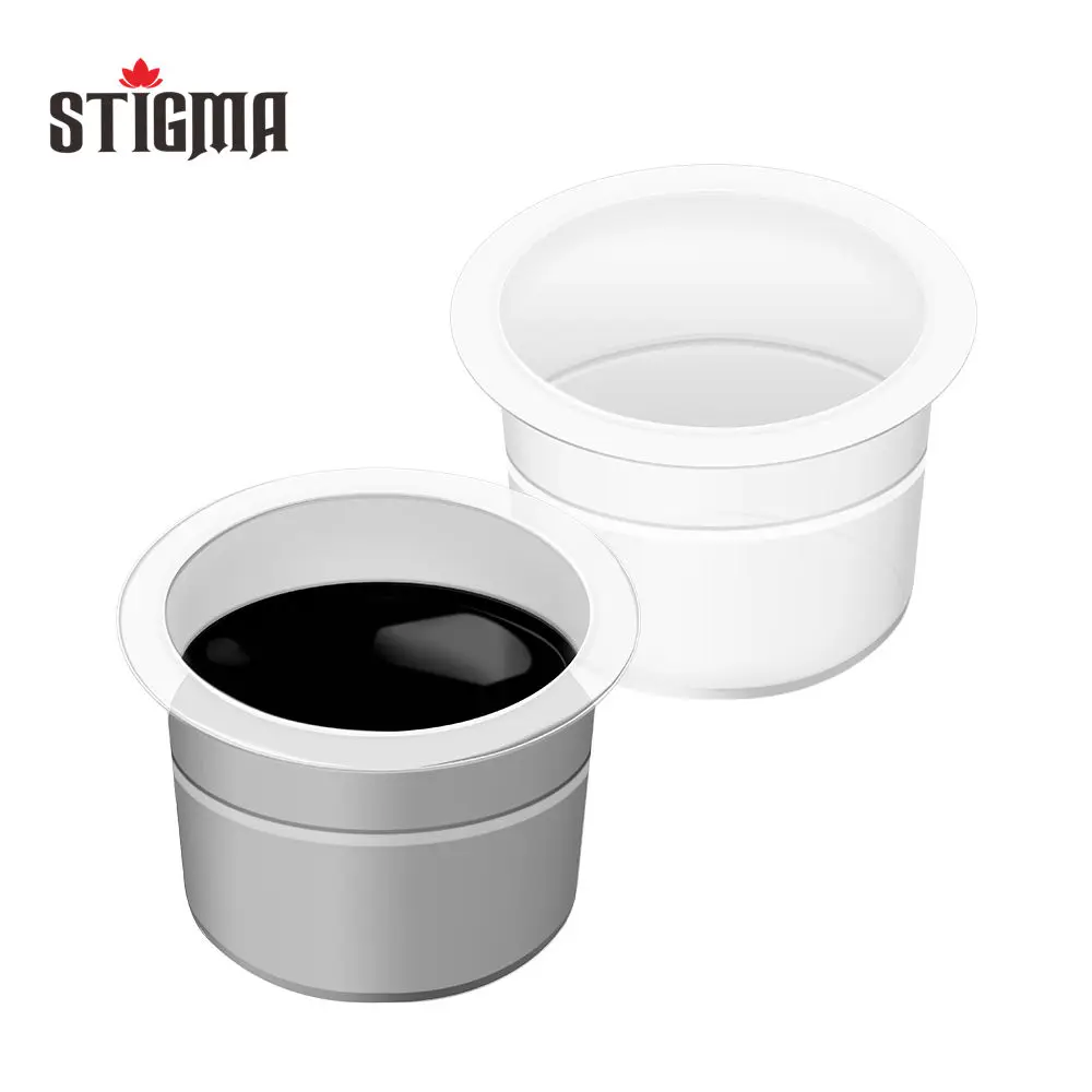 Клеймо 1000 шт одноразовые пластиковые чашки чернил для татуажа Перманентный