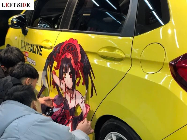 2 шт. водонепроницаемые наклейки на автомобиль с рисунком|cartoon car sticker|car side stickersanime