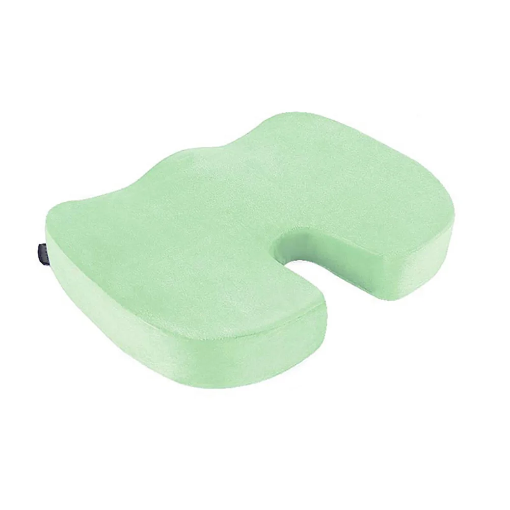 Light Green Подушка на сиденье из пены с эффектом памяти, подушка на заднюю часть, scitica, копчик, задняя кость, облегчение боли, подушка для офисного кресла, автомобиля, 669 - Цвет: Light Green