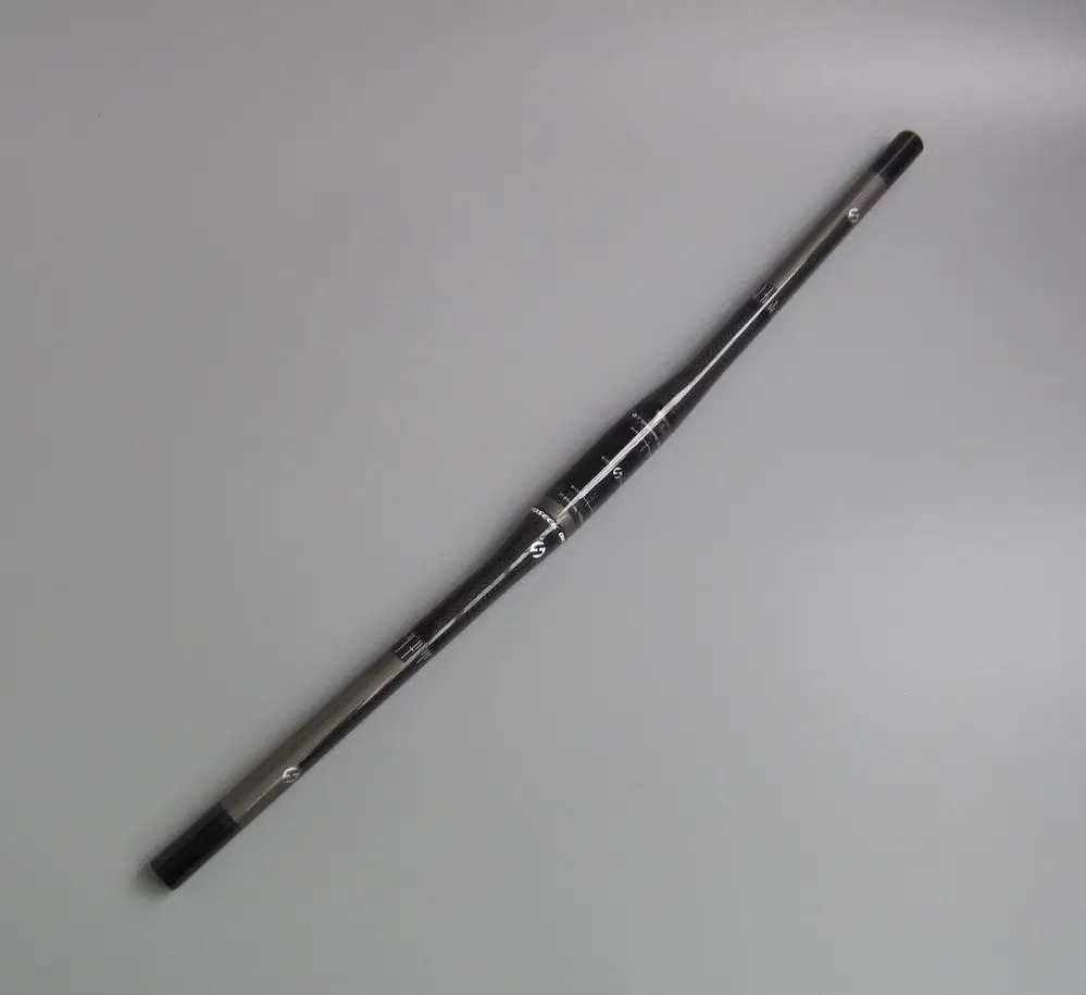 Глянцевый руль из углеродного волокна TOSEEK 3K плоский для горного велосипеда 31