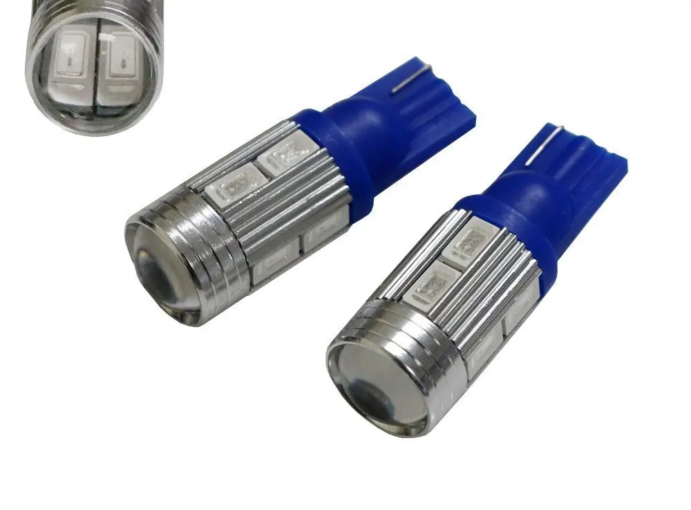 Комплект из 2 предметов голубого цвета 10 SMD 921 912 920 168 T10 светодиодный Замена лампы