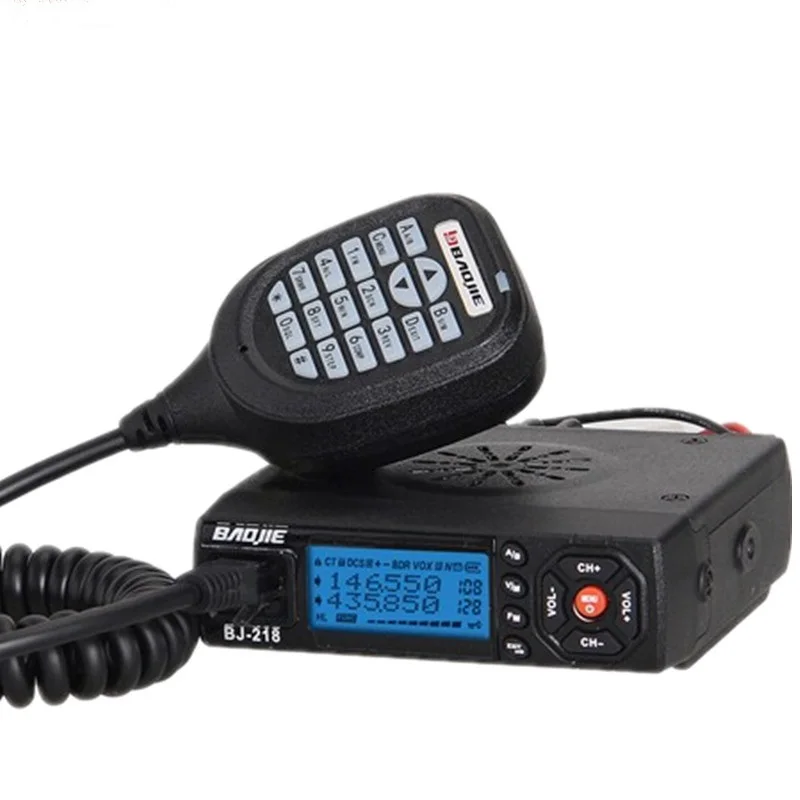 Baojie BJ 218 Мини Автомобильная рация 10 км 25 Вт Двухдиапазонная VHF/UHF 136 174 МГц 400 470 128CH
