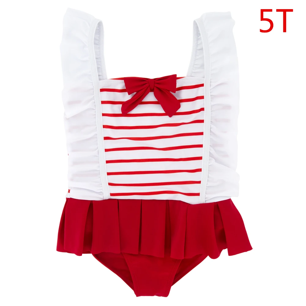 YY9039-5T KAVKAS красивые купальники бикини для маленькой девочки badmode baby One купальный костюм с открытыми плечами Купальники для купания цельная одежда для плавания - Цвет: YY9039-5T
