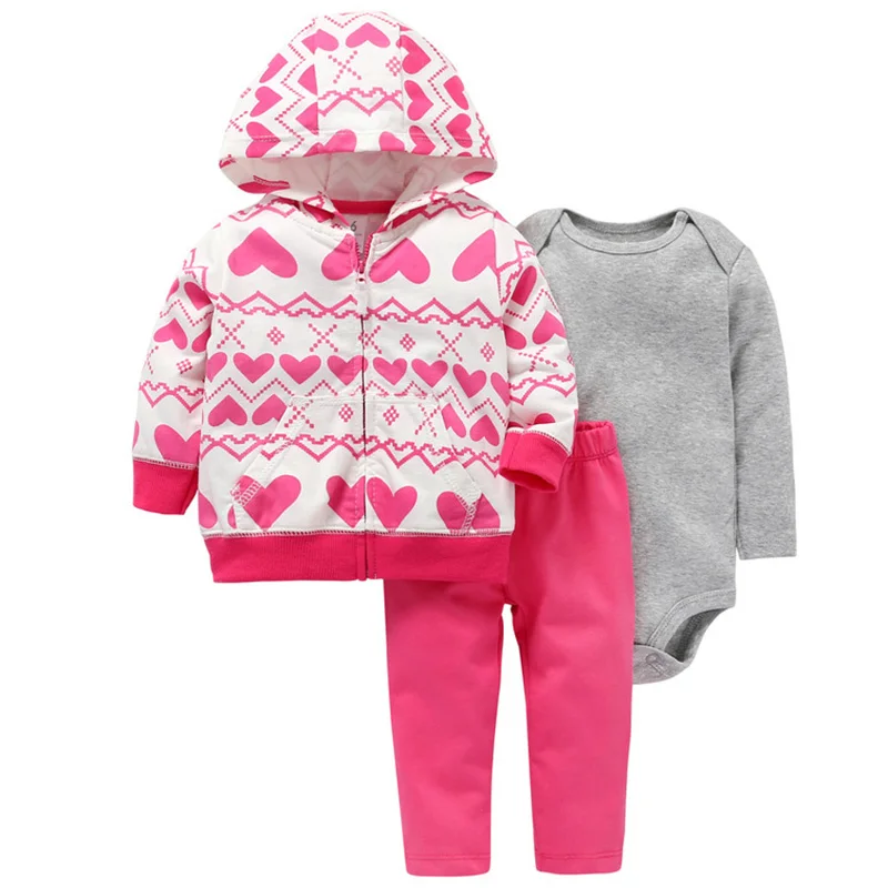Бренд года, одежда для малышей Bebes, полосатая куртка+ боди+ штаны, осенне-зимние модные хлопковые комплекты одежды для новорожденных, новинка - Цвет: Армейский зеленый