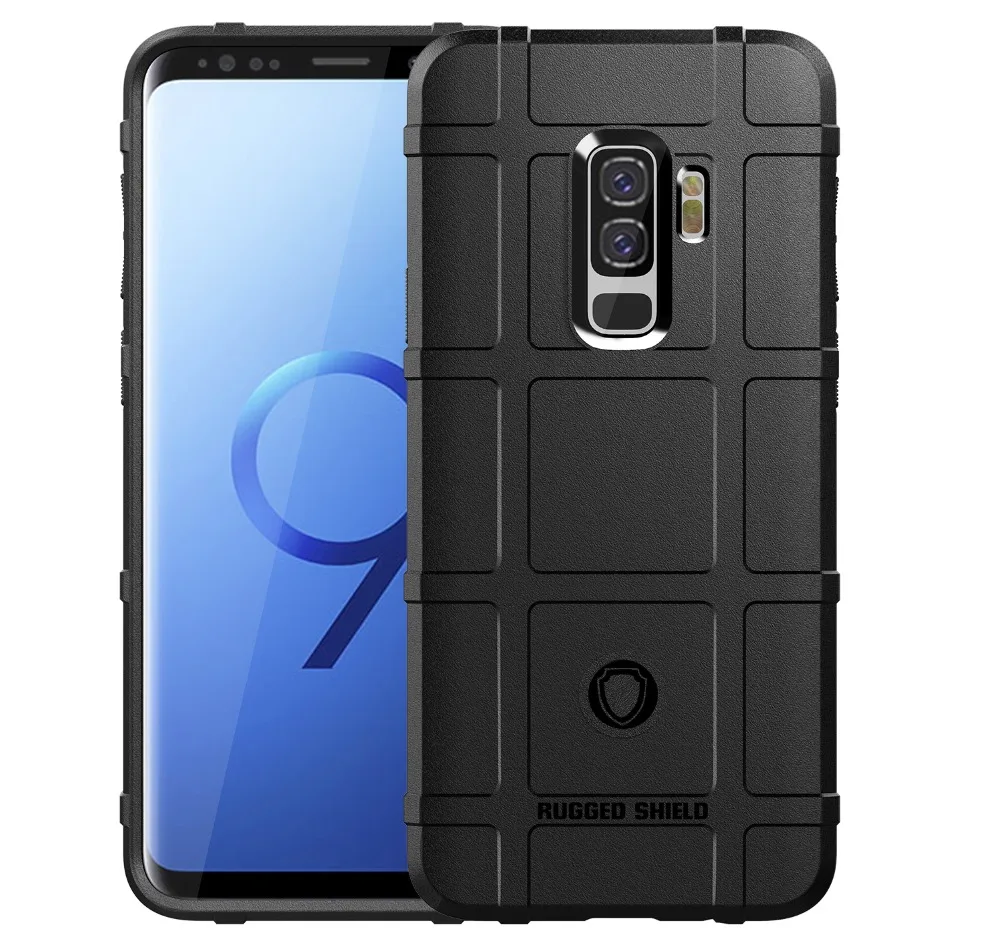 Luxury Armor Silicone Phone Case for Samsung Galaxy S9 Plus Note 9 A7 2018 A750 J4 J6 Prime shockproof Soft TPU Cover |