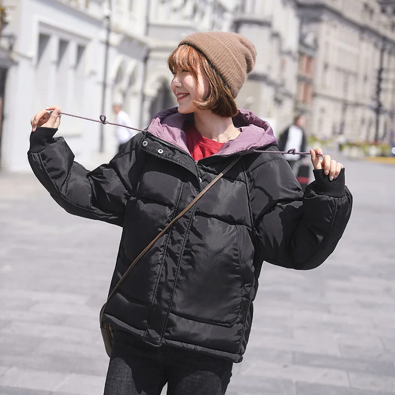 Куртка женская теплая с капюшоном и длинным рукавом | Женская одежда