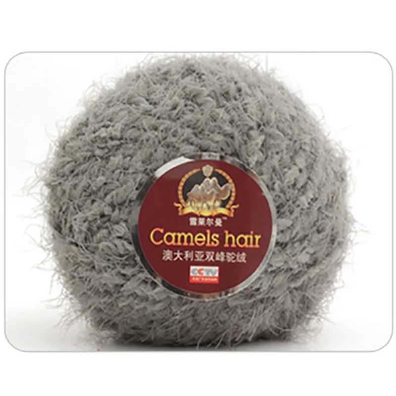 18 Wholesale 50g/ball DIY Blended Soft Camel Hair Yarn Silk Cotton Yarn Wool Cashmere Yarn Hand Knitting Crochet Wool Thread JO001 - Цвет: 18