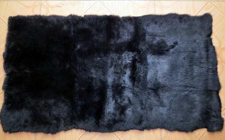 100% натуральная окрашенная кроличья тарелка/черная кожа тарелка для одежды | Дом и