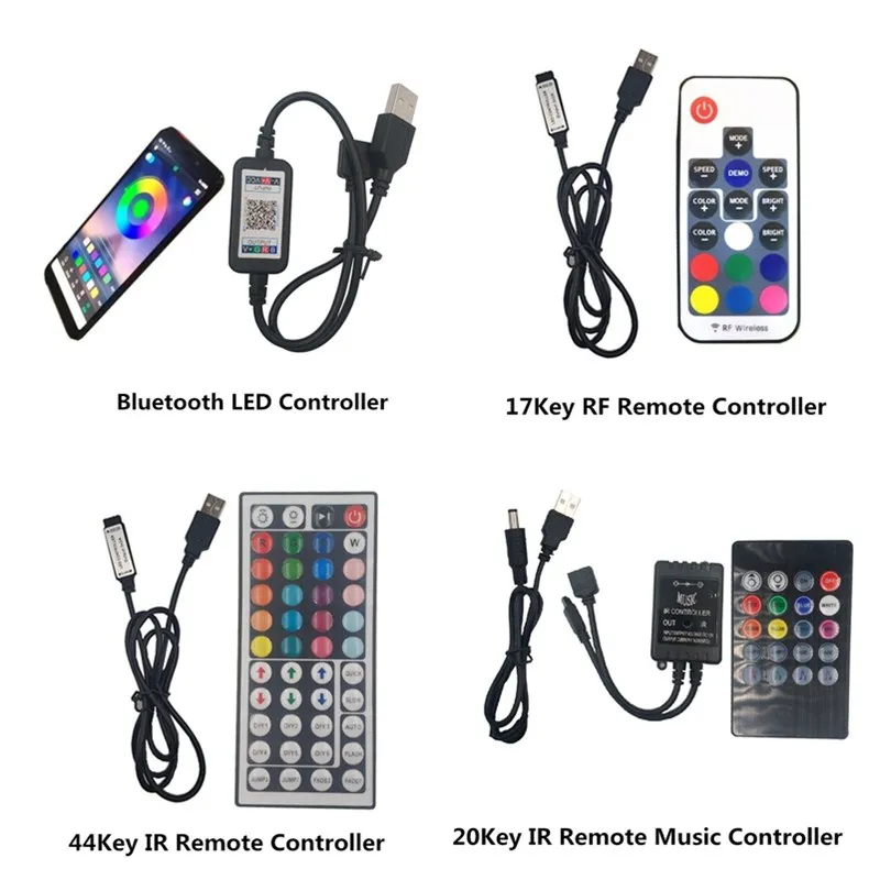 USB Светодиодная лента 5050 RGB Гибкая лампа DC5V цветная ссветильник ка для