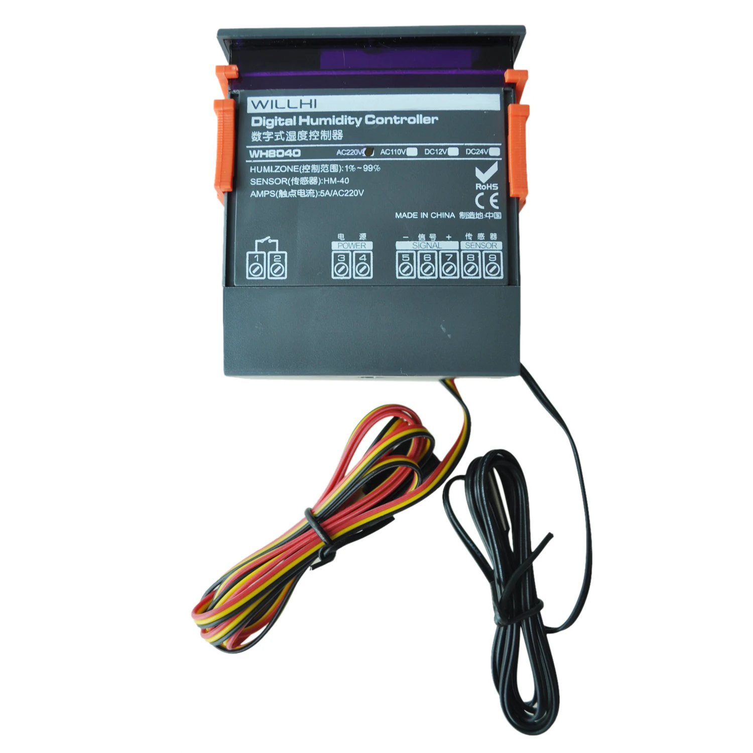 AC 220V цифровой контроллер влажности воздуха WH8040|Приборы для измерения