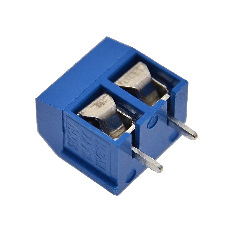 40 шт./лот KF301-2P KF301-5.0-2P KF301 винт 2Pin 5 0 мм прямой контакт PCB блок 4 цвета