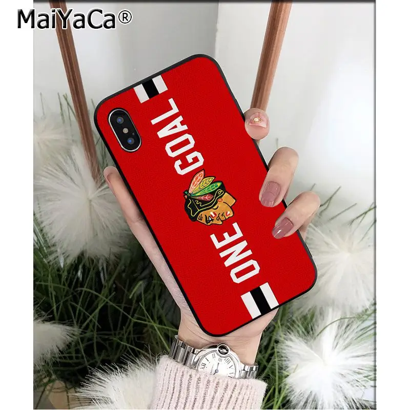 A8 MaiYaCa Chicago Blackhawks ТПУ Мягкие аксессуары для телефонов чехол для телефона для iPhone X XS MAX 6 6S 7 7plus 8 8Plus 5 5S XR - Цвет: A8