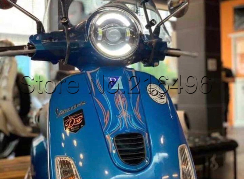 Светодиодный фара мотоцикла Hi/Lo луч для vespa LX 150 2006