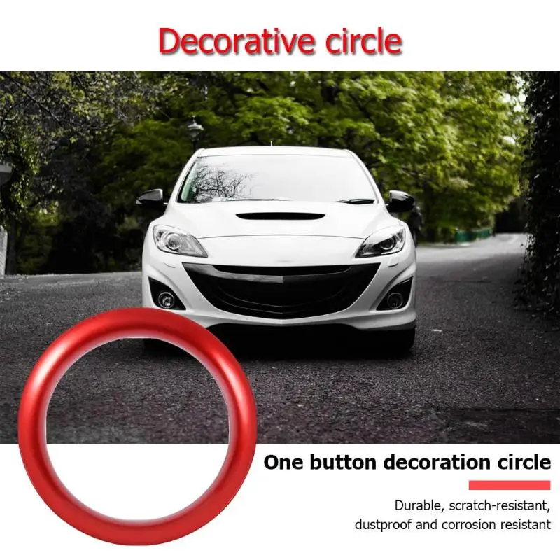 Двигатель автомобиля кнопка старт/стоп кольцо Накладка для Mazda 3 Axela CX 4 5 Renault Koleos