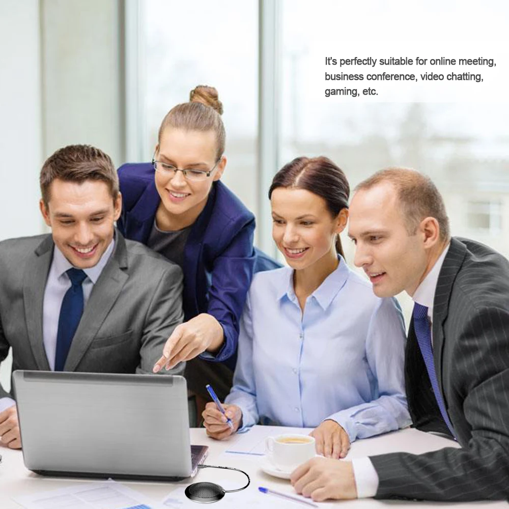 Docooler стерео всенаправленный конденсаторный микрофон USB разъем для встречи