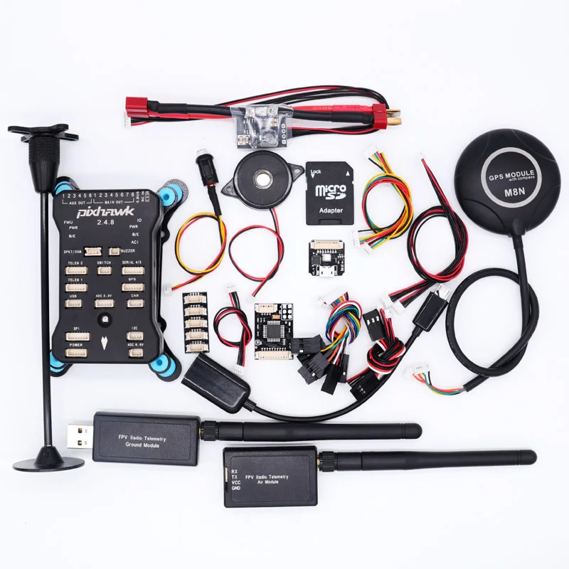 Pixhawk 2.4.8 PX4 PIX 32 бит Контроллер полета M8N gps 3DR 100 мВт радиотелеметрия 433 МГц/915 МГц + RGB