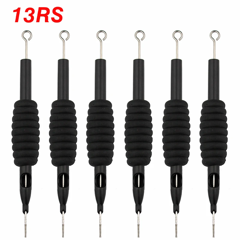 6 шт./лот 13RS Стерильная одноразовая тату насадка игла наконечники и трубка 3/4