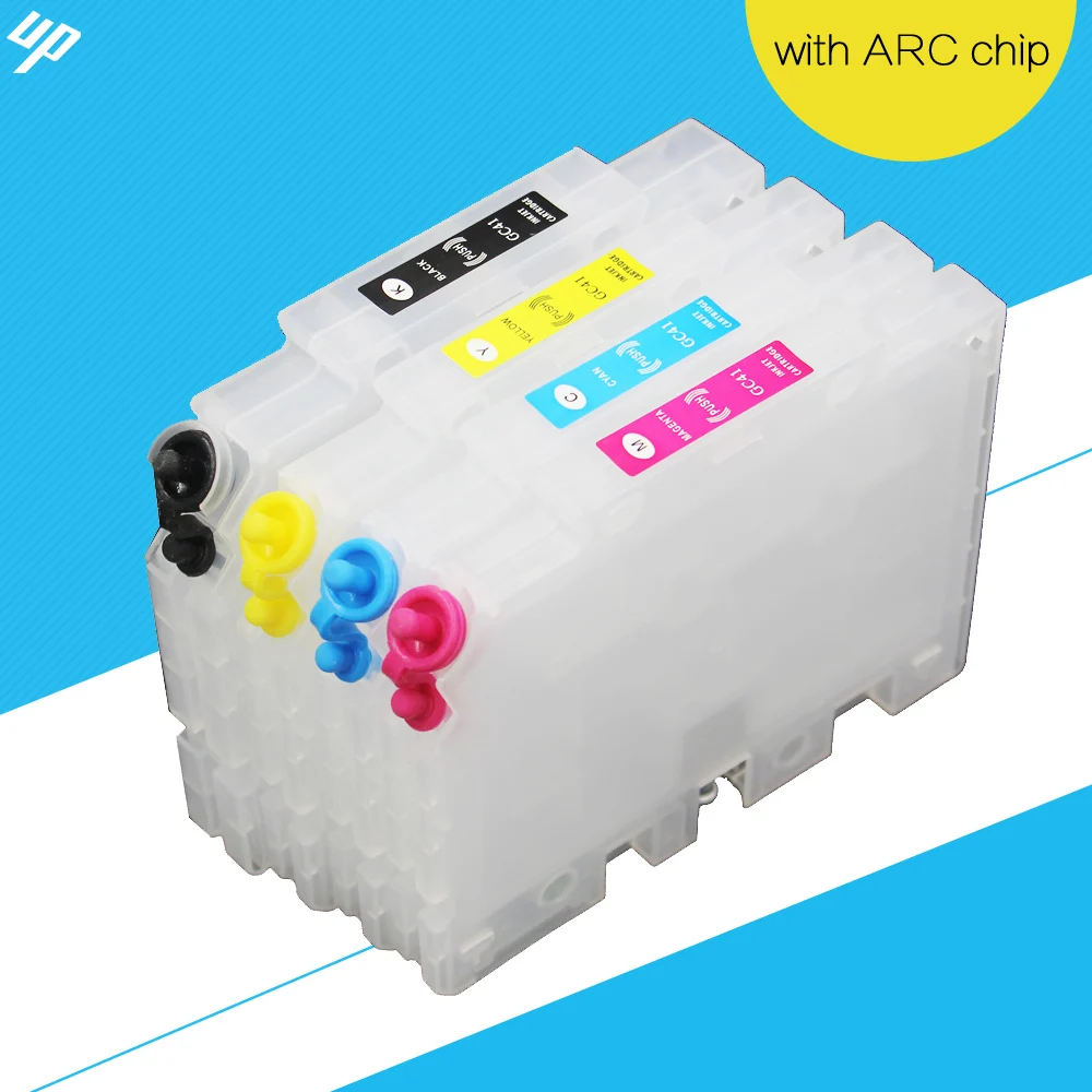 Многоразовый картридж GC41 для принтера Ricoh SG 3100 SG2100 SG2010L SG7100 с чипом ARC|ink cartridge|refillable