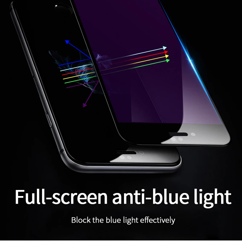Full Cover Screen Protector Film For iPhone 8 Plus 6S 3D Curved Soft Edge Tempered Glass 7 Protective |