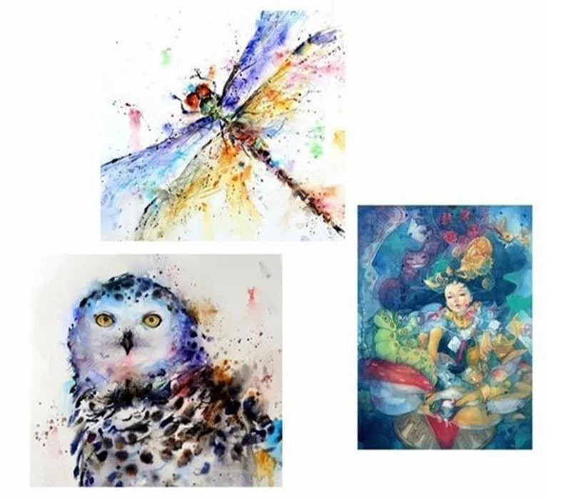 Нейлоновая краска для волос художественный набор с деревянной ручкой акварели