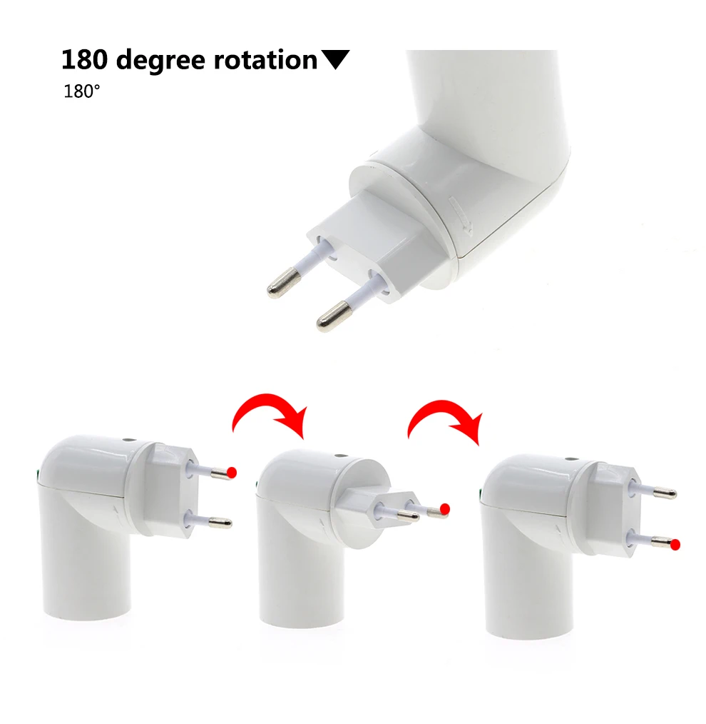 E27 ЕС Plug 180 градусов световая база с лампами повернуть держатель лампы адаптер конвертер лампы с переключатель вкл./выкл
