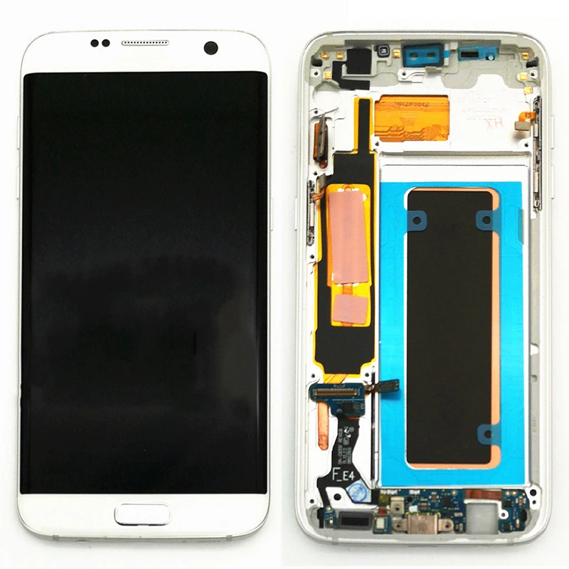 AMOLED 5,5 ''ЖК-дисплей для samsung Galaxy S7 Edge с рамкой G935 G935F ЖК-экран дигитайзер сборка