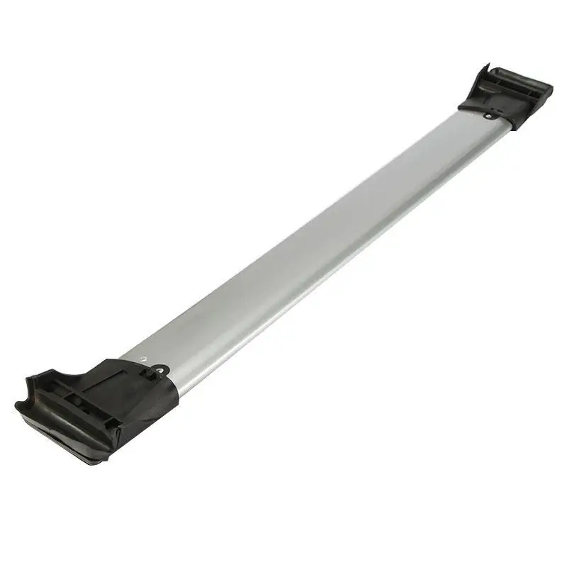 2x Серебро Черный Авиационного Алюминия Прочного Нейлона Багажник На Крышу Крест