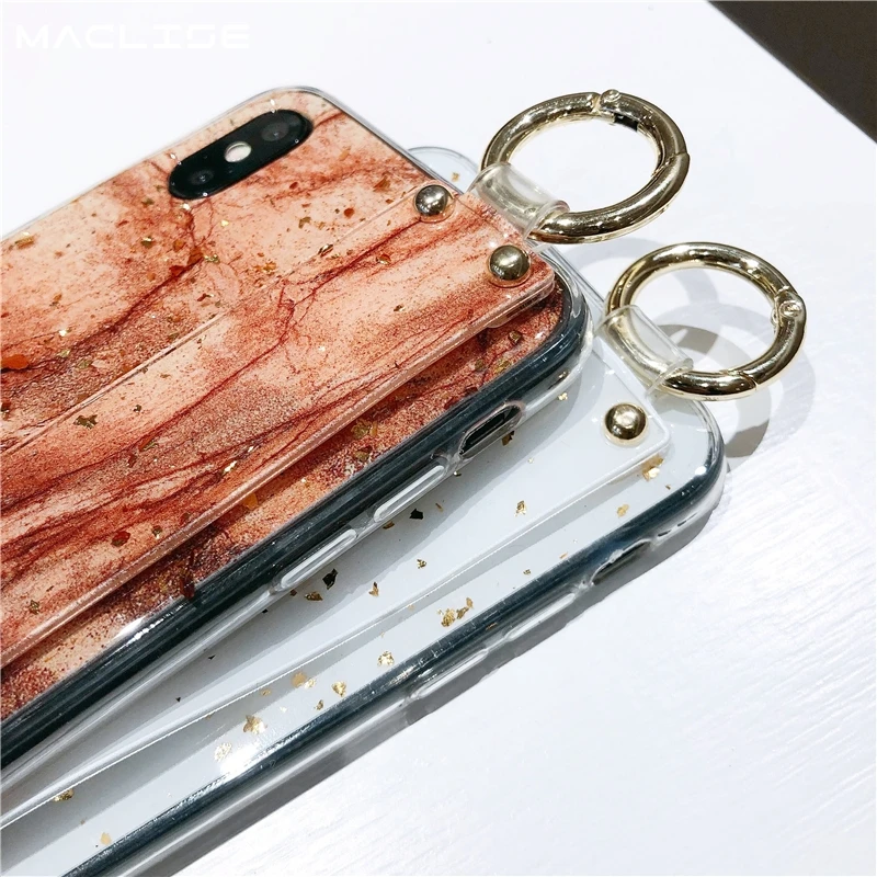 Модный чехол из мраморной золотой фольги для iphone XS MAX X XR 6 6s 7 8 Plus гранитный ТПУ