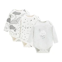 3pcslots newborn baby bodysuits boysgirls full long sleeve 100 cotton cartoon infant clothing for baby clothes