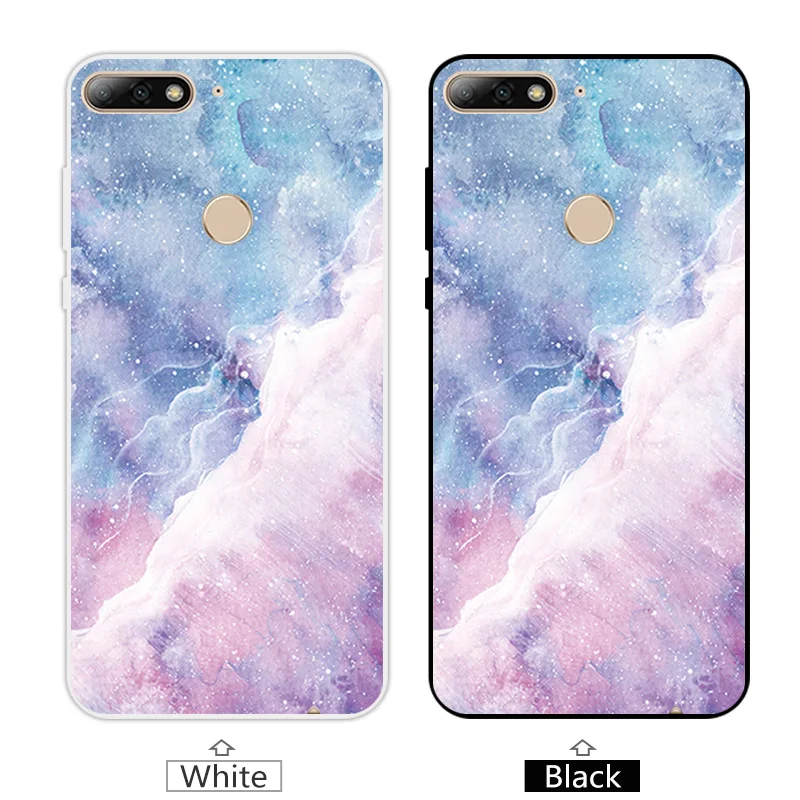 5.99 inch TPU for Huawei Y7 Prime 2018 Phone Fitted Stone Case Enjoy 8 / Nova 2 Lite Silicone Coque Capa Y72017 |