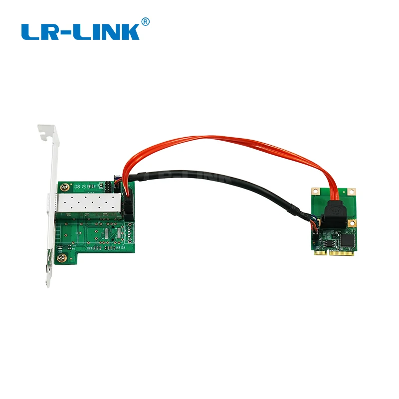 LREC2204PF SFP mini pci e lan Карта intel I210 1000 Мбит/с волоконно оптический ethernet сетевой