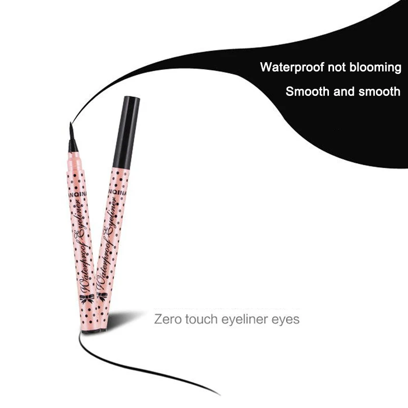 Подводка для глаз жидкая ручка быстросохнущая водонепроницаемая черная